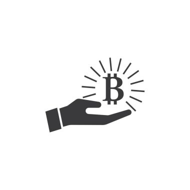 Para birimi el ve para simgesi düz tasarım