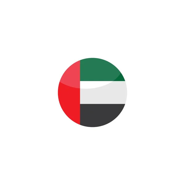 Uni Emirat Arabische Flagge Illustration Vektor Flaches Design — Stockvektor
