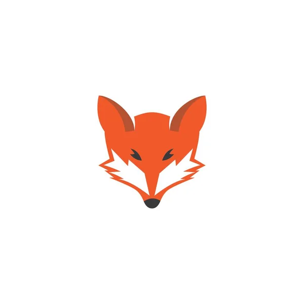 Fox Logo Illustratie Vector Template — Stockvector