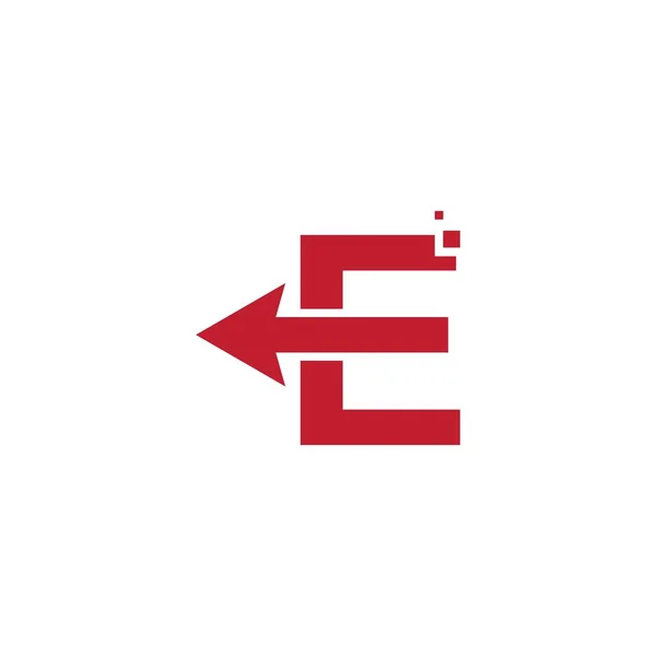 Pijl Eerste Letter Technologie Logo Illustratie — Stockvector