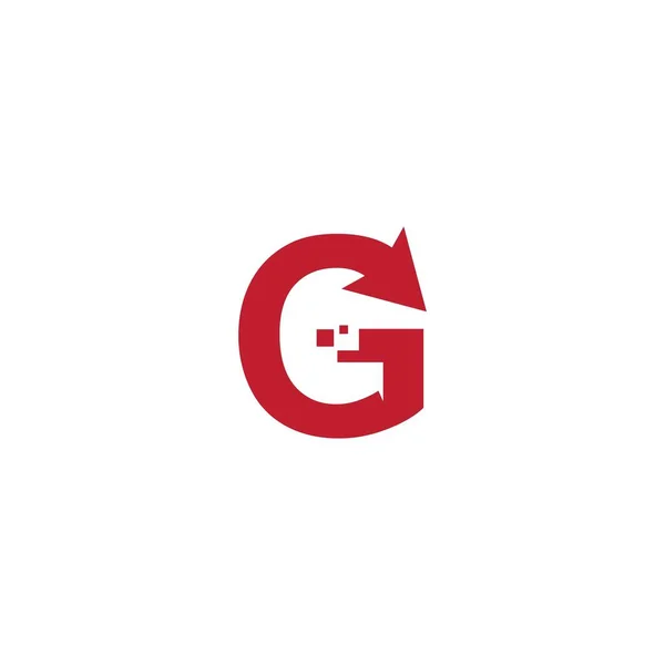 Pfeil Anfangsbuchstabe Technologie Logo Illustration — Stockvektor