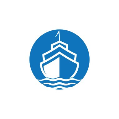 seyahat gemisi Logo Şablonu vektör simgesi tasarımı