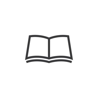 Kitap eğitimi logosu vektör tasarımı