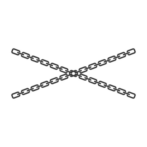 Chain Illustration Logo Vector Design —  Vetores de Stock
