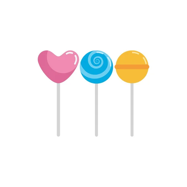Sweet Candy Icon Illustration Vector Flat Design — стоковый вектор