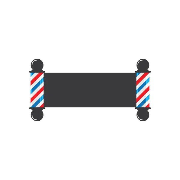 Barbiere Polo Logo Ilustrazione Modello Vettoriale — Vettoriale Stock