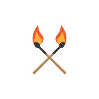 Yanan resimleme vektörü düz dizaynını eşleştir