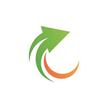 Ok ilüstrasyon logo vektör şablonu