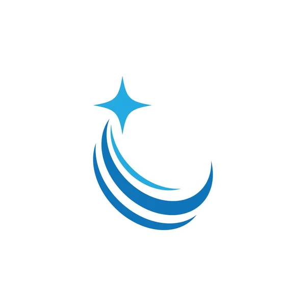 Yıldız Logosu Illüstrasyon Vektör Tasarımı — Stok Vektör