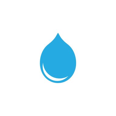 Su damlası illüstrasyon logo vektör tasarımı