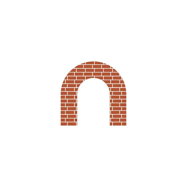 Brick Ponte Logotipo Design Ilustração Vetor — Vetor de Stock