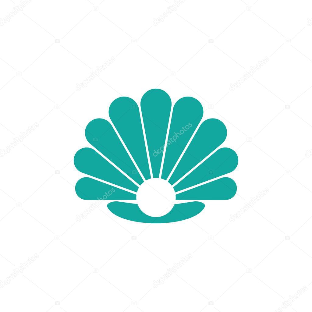Shell logo illustration vector flat design