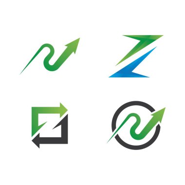 Ok ilüstrasyon logo vektör şablonu