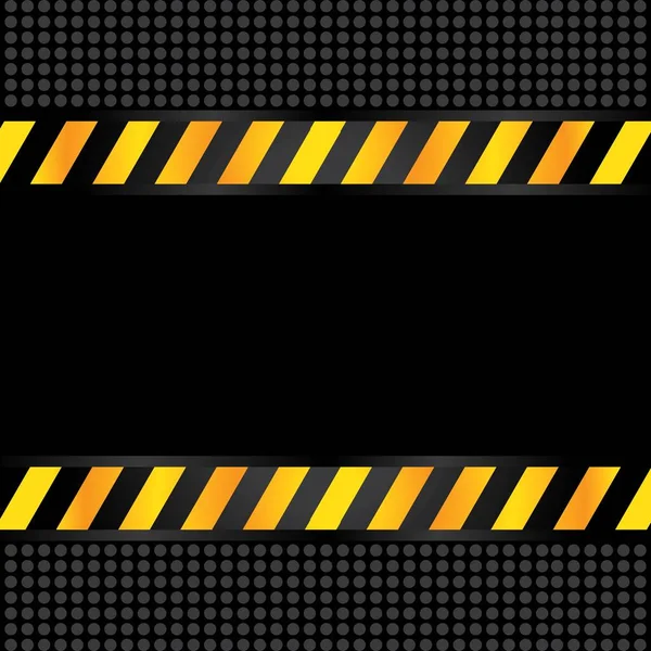 Construction Metal Background Black Yellow Safety Line Vector — Stock Vector