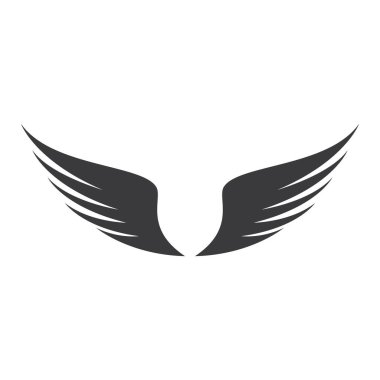 Kanat illüstrasyon logo vektör tasarımı