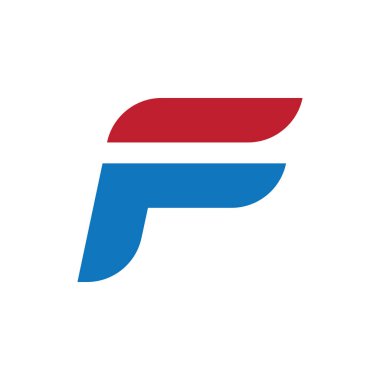 F ilk harf logo vektör tasarımı