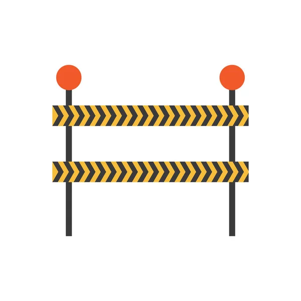 Línea Seguridad Línea Parada Línea Construcción Línea Policía Vector Diseño — Archivo Imágenes Vectoriales