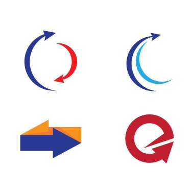 Ok illüstrasyon logo vektör şablonu