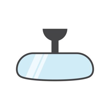 Dikiz aynası vektör illüstrasyonu