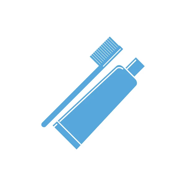 Toothbrush Icon Vector Flat Design — Stock Vector