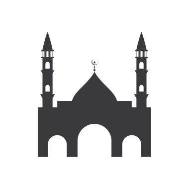 Cami Ramadhan Kareem poster pankartı veya duvar kağıdı düz tasarım vektörü