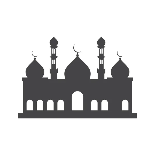 Islamische Tapete Moschee Icon Vektorvorlage — Stockvektor