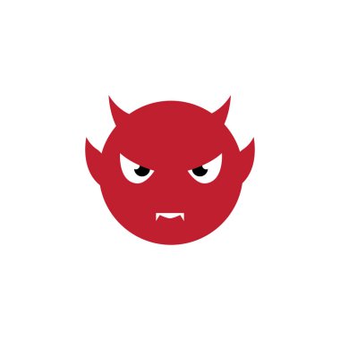 Şeytan logo ilüstrasyon vektör şablonu