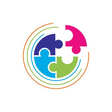 Engelli logosu, aile bakımı veya Toplumsal bakım vektörü düz tasarım