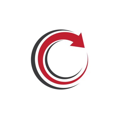 Ok ilüstrasyon logo vektör şablonu