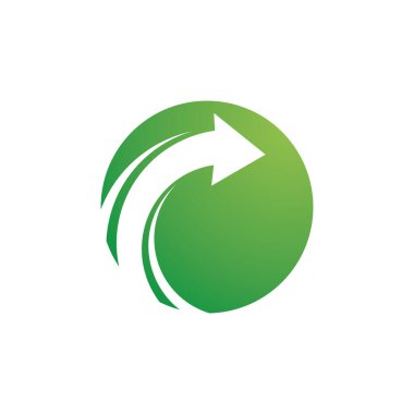 Ok ilüstrasyon logo vektör şablonu