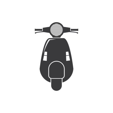 Scooter logo vektörü düz tasarım 10 birim