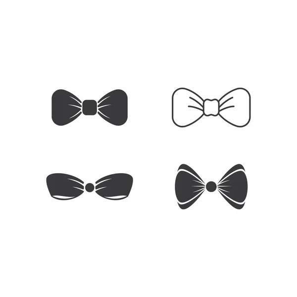 Лук Краватки Значок Вектор Плоский Дизайн — стоковий вектор