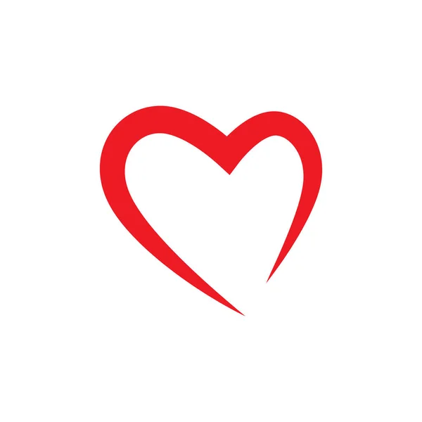 Línea Amor Feliz Día Madre Postal Logo Vector Diseño Plano — Vector de stock