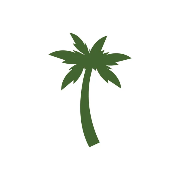 Palmboom Illustratie Logo Template Vector Ontwerp — Stockvector