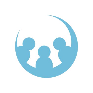 Topluluk, ağ ve sosyal logo tasarımı