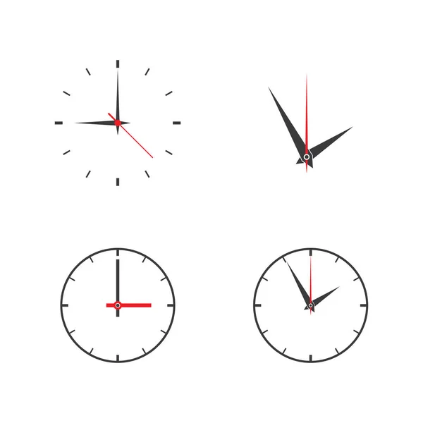 O时钟图标平面设计矢量 — 图库矢量图片