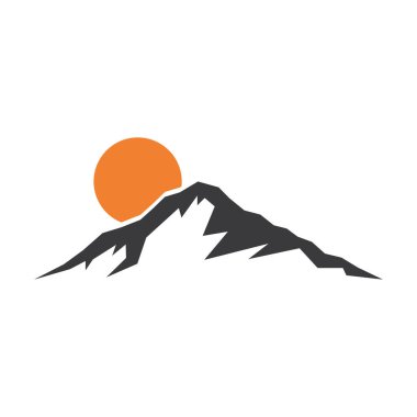Dağ illüstrasyon logo vektör tasarımı