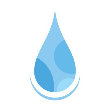 Su damlası illüstrasyon logo vektör tasarımı