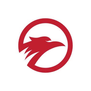 Falcon kartal illüstrasyon logosu tasarımı