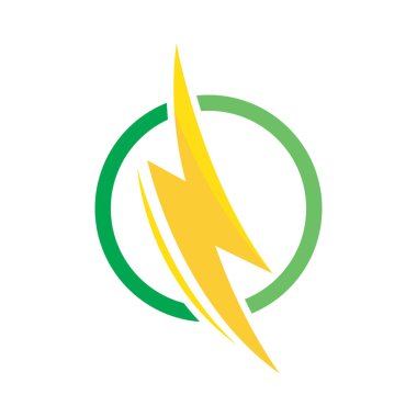 Şimşek Logo vektör çizimi tasarımı