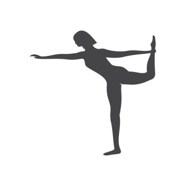 Meditasyon yoga logosu vektör simgesi tasarımı