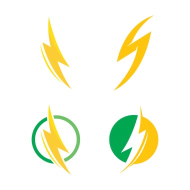 Şimşek Logo vektör çizimi tasarımı