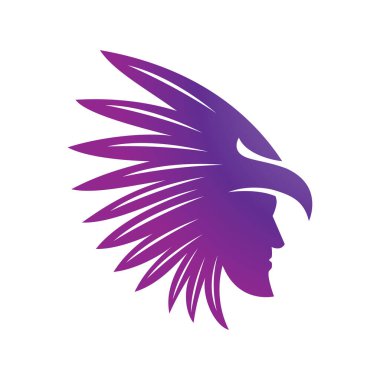 Apache logo vektör çizimi düz tasarım şablonu