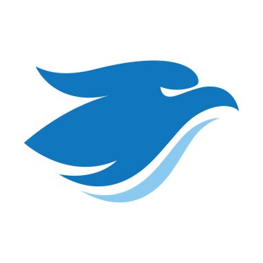 Falcon kartal illüstrasyon logosu tasarımı
