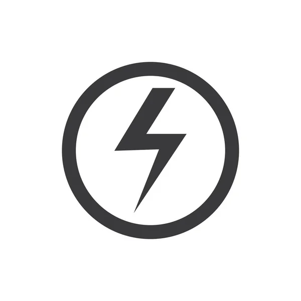 Векторный Дизайн Логотипа Power Lightning — стоковый вектор