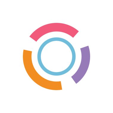 Color circle logo template vector design