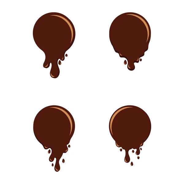 Chocolate Illustration Vector Flat Design — Stockvektor