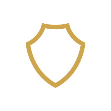 Kalkan illüstrasyon logo vektör tasarımı