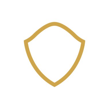 Kalkan illüstrasyon logo vektör tasarımı