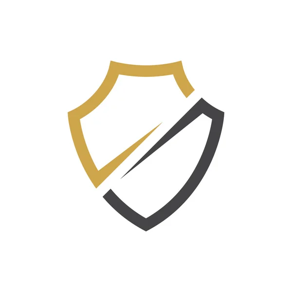 Shield Illustration Logo Vector Design — 图库矢量图片